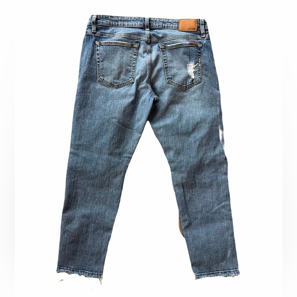 Joe's Jeans Light Blue Distressed Straight Leg Jeans - Picture 3 of 4